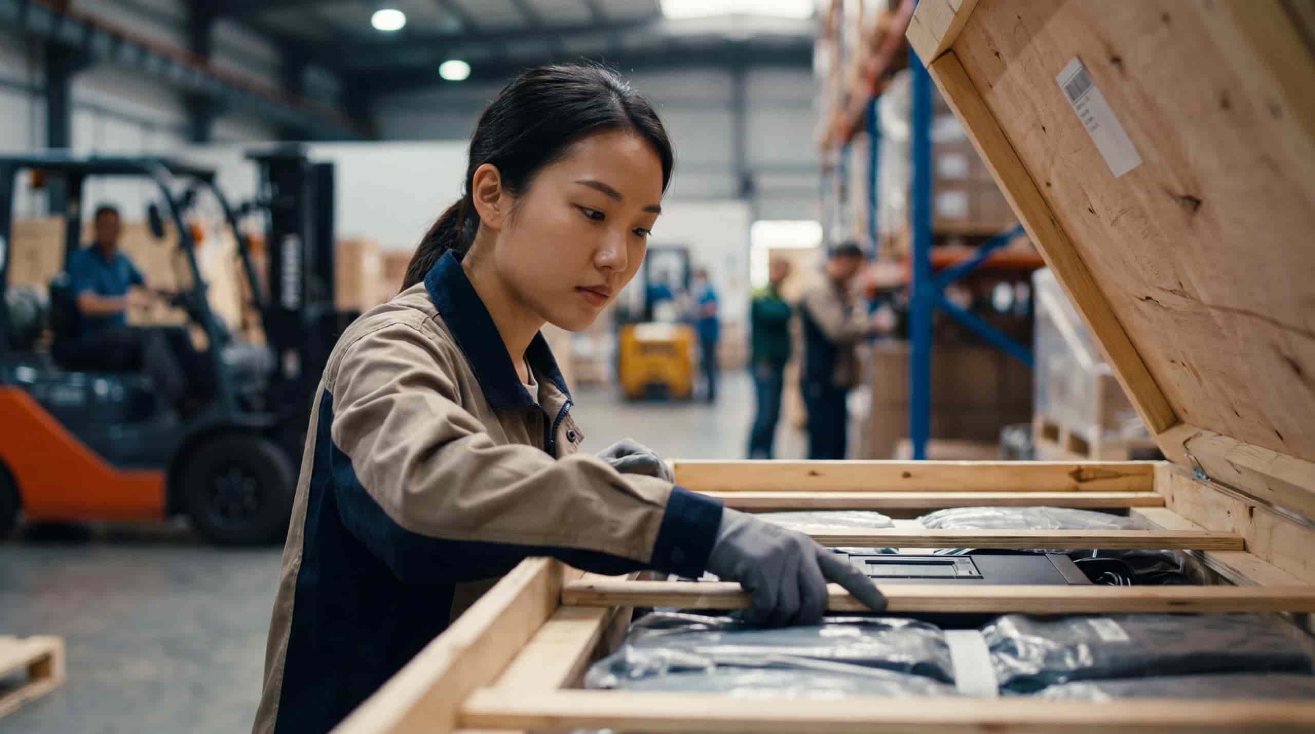 Manufacturing technician working in industrial facility