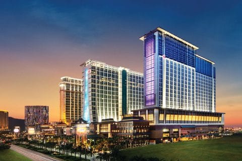 Sands Cotai Central integrated resort at dusk